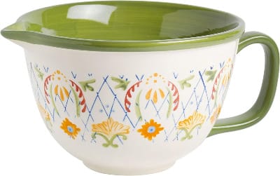 Laurie Gates by Gibson Hand Painted Tierra Mix and Match Bakeware Set, Batter Bowl (2qt)